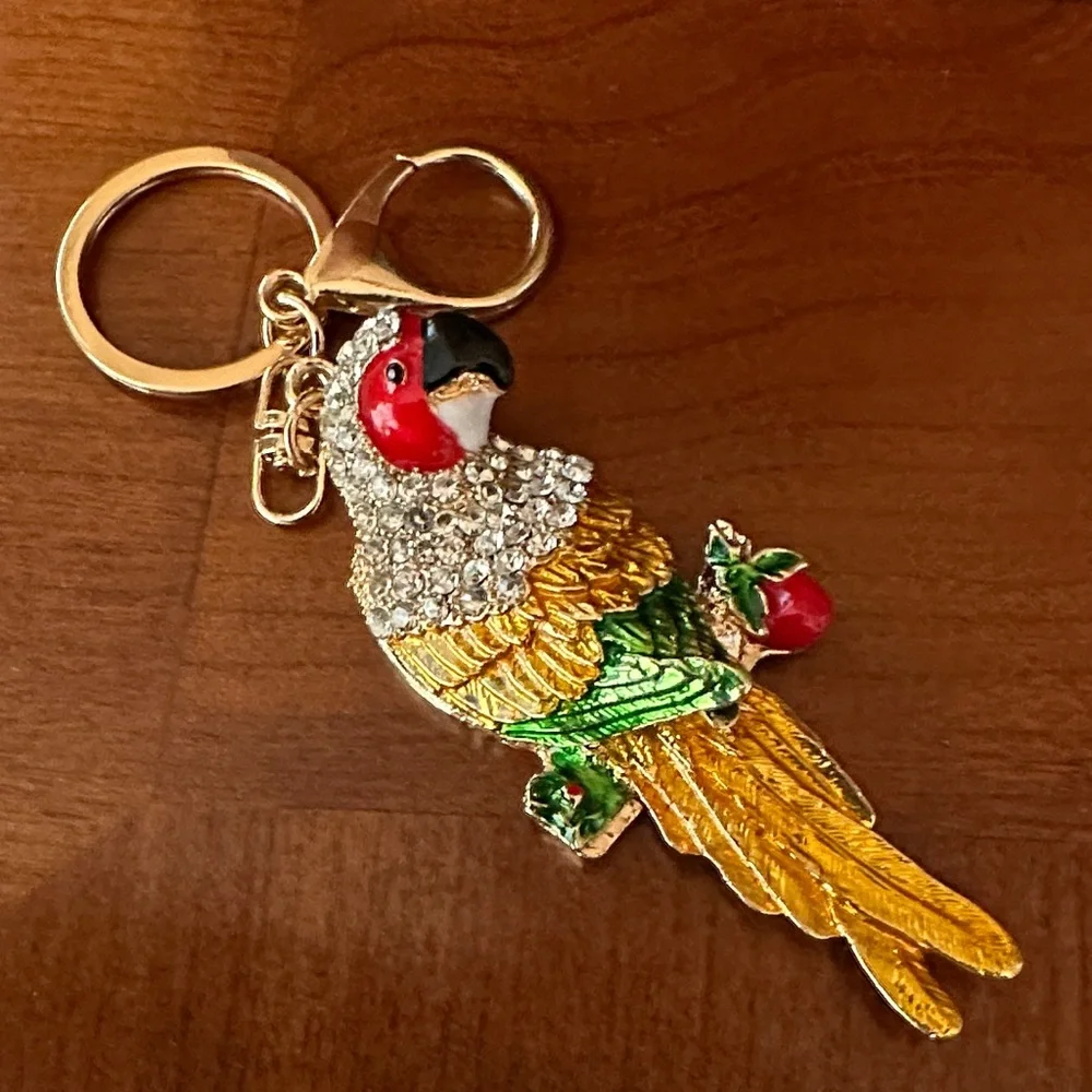 Colorful Parrot Keychain